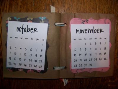 My Bag Book Calendar gift for childcare clients
