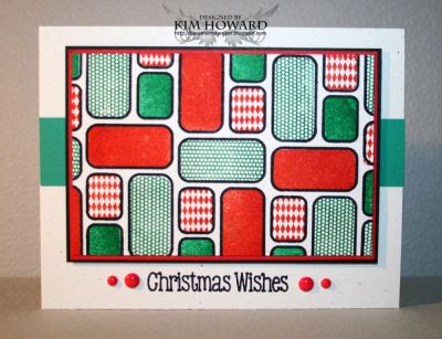 *Christmas Wishes
Card details:
Stamps: Tiles2Stamp, and Lights4Christmas from The {Stamps} of Life
Card Stock: Confetti White, Real Red, Basic Black, Glorious Green
Inks: Color Box by Stephanie Barnard in Licorice, Strawberry and Spearmint
Embellishments: Basic Grey enamel dots
Keywords: tiles2stamp lights4christmas