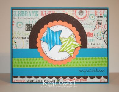 Congratulations
Card details:
Stamps: All4Stars and Sweet4Babies from The {Stamps}of Life
Cardstock: Simply Blue-tiful, Chocolate Chip, Creamsicle Cardigan, Green with Envy, A Blanc Check
Inks: Simply Blue-tiful, Green with Envy, Chocolate Chip
Accessories: scalloped border punch
Keywords: all4stars, sweet4babies