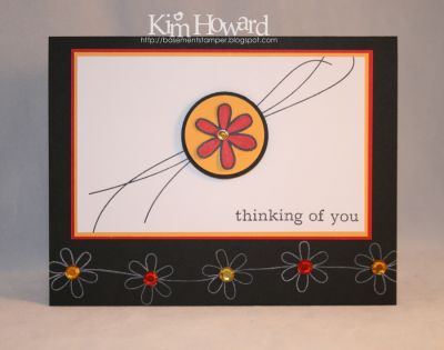 Thinking of You
I thought the stems would look great as a flourish look on this card.
Keywords: daisies2garden