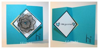 Miss You Much
Card details:
Stamps: Crayons2stamp from The {Stamps}of Life
Cardstock: Taken with Teal, Basic Black, Whisper White
Inks: Color Box by Stephanie Barnard-Licorice, copic BG45
Embellishments: Dryer sheet flower cut with Sizzix Flower Framelits, Black Soot Distress Stickles, Rhinestone brads, Smooch Spritz Silver Foil from Clear Snap, Diamond Flip-its Card from Sizzix
Keywords: crayons2stamp, sizzix flower framelits
