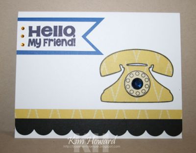 *Hello Friend
Card details:
Stamps: Phone4you from The {Stamps} of Life
Cardstock: Basic Black, Whisper White and Your Style Blue me Away, My Mind's Eye Indie Chic "Nutmeg"
Inks: Color Box by Stephanie Barnard-Licorice
Embellishments: Bo Bunny Weekend Market Jewels, Scalloped Border die from The {Stamps} of Life
Keywords: Phone4you