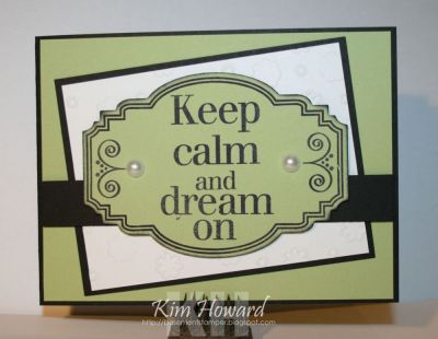 **Dream On
Card details:
Stamps: Calm2keep from The {Stamps} of Life
Cardstock: Basie Black, Certainly Celery, Whisper White
Inks: Color Box by Stephanie Barnard-Licorice
Embellishments: Majestic Labels from Sizzix for Stephanie Barnard, Michael's pearls, Butterflies &amp; Flowers Embossing Folder from Sizzix
Keywords: calm2keep