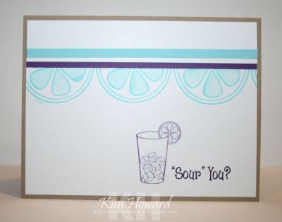*"Sour" You? 2
Card details:
Stamps: Lemonade2drink from The {Stamps} of Life
Cardstock: Crumb Cake, Whisper White, Cool Carribean
Inks: Cool Carribean, Eggplant Envy
Keywords: Lemonade2drink