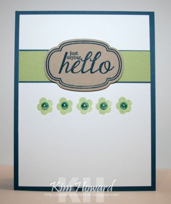 *Saying Hello
Card details:
Stamps: Signs4words from The {Stamps} of Life and Words &amp; Tags Framelits &amp; Stamp set from Sizzix
Cardstock: Not Quite Navy, Certainly Celery, Crumb Cake, Whisper White
Inks: Certainly Celery, Not Quite Navy
Embellishments: Want2Scrap pearls colored with BG18
Keywords: sign4words words&tags framelits