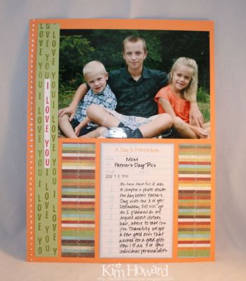 My Loves
A scrapbook page created depicting our Father's Day fun {insert sarcasm}  
Keywords: standup4sentiments borders4me lines2journal