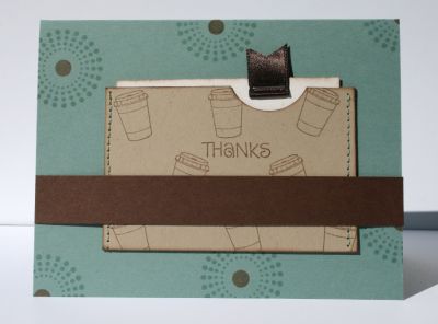Thanks-closed
This has a little pouch that pulls out a little card
Keywords: coffee4two back2basics