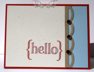 {hello}
Card details:
Stamps: words2color from The{Stamps}of Life
Cardstock: Trendsetter Blue, Confetti Cream, Kraft Like a Rockstar, Dare to be a Diva Red
Inks: Dare to be a Diva Red, copic markers
Embellishments: rhinestone brads, open scalloped edge die from MFT
Keywords: words2color