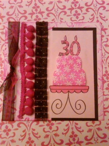 {30} Happy Birthday
Check out the glitter all over the cake...yummy!
Keywords: cake2build numbers4cake