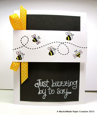 Buzzing by to Say...
I made this fun card for a dear friend!
Keywords: bee4me