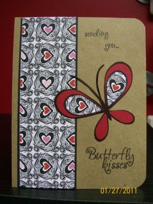 Sending You ...
This is the first card I made with The Stamps of Life.  
Keywords: butterfly2build