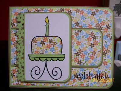 Celebrate
I made this one just for fun.. love this new set.  i paper pieced the cake and plate.
Keywords: cake2build , paper piece