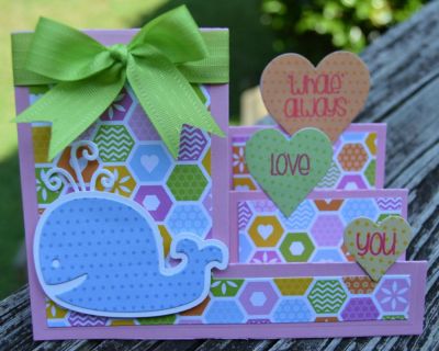 Whale Always Love You
Keywords: Sizzix Heart Step-ups Card die set