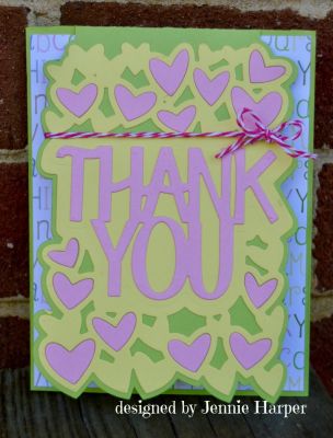 Thank You
Keywords: Sizzix