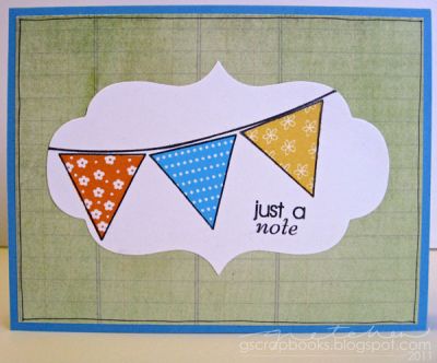 Just A Note card
A quick and easy card to let someone know you're thinking of them.
