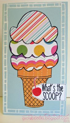 what's the scoop? card
Keywords: borders4me