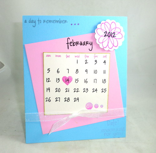 valentines calendar card
Keywords: flower2doodle