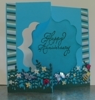 used floral & bug sticky border

