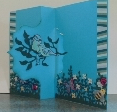 Used floral & bug sticky border 
