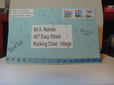 Happy Retirement
For a fella retiring from postal delivery, Printed some from computer.
