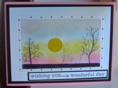 Wishing you...
My first try at sunsets and drawing trees.
