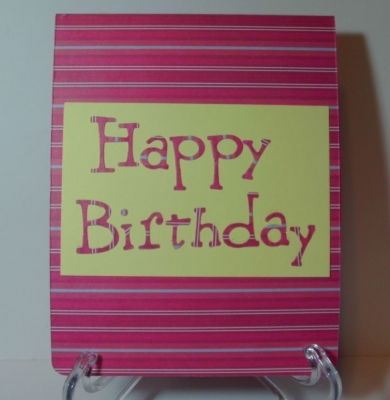 Happy Birthday
Used Sizzix Wingo Zingo alphabet die
