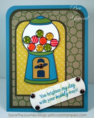 *Love Your Bubbly Ways
I think 'you' are going to love these new bubblegum sets!  I've used all 3 sets together for this card.   ;)
Keywords: bubblegum4me, gum4backgrounds, moregum4me