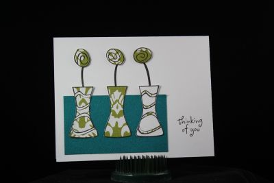CPS sketch
SOL sponsored a CPS sketch and this was my submission.  Paper pieced the vases.
