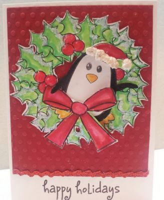 peek a boo penguin
Keywords: pengiuns4christmas, wreath4us