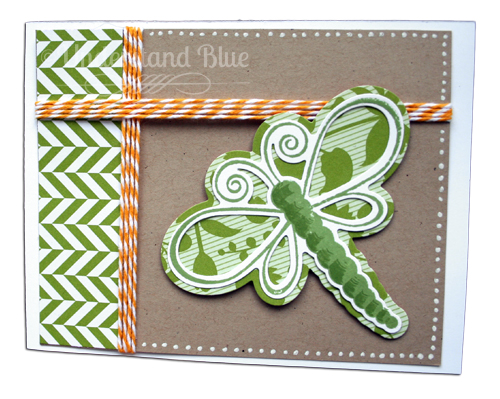 Dragonfly
I decided the dragonfly should be the star of the show. I used both dies so that he could have patterned paper in his wings :)


Keywords: creations2fill,