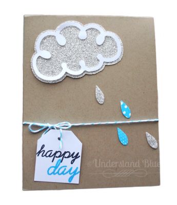 Happy Day
I used the dragonfly die and creations2fill to create the raindrops - two are cut from silver glimmer paper, and two I stamped with turquoise ink and then die cut them. The cloud with the silver lining is the cloud dies :)
Keywords: creations2fill,