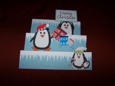 Happy Christmas
I made three of these stair cards for my grandchildren.  Too fun!
