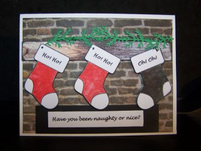 naughty or nice - improved version
I redid this card using my computer instead of my own handwriting.  
