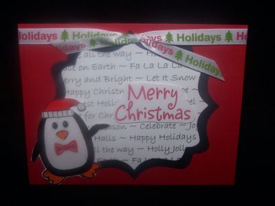 2011 Christmas Card 
I love this fun card.. I wanted something simple and fun for this years Christmas Card. I need to make 65 for family and friends and this can be done while watching tv and unwinding at night.. The Sizzix dies Stephanie created are FABULOUS! so easy and perfect to add elegance.. 
