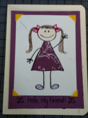 Hello friend card
