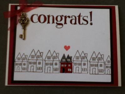 Congrats! card for friend's new house
