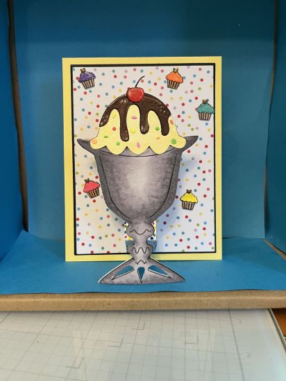 ice cream sundae Birthday card
