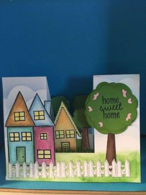 Houses 4 us, sizzix tree step ups and friends forever step ups
