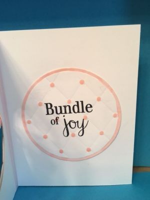 Baby card inside
