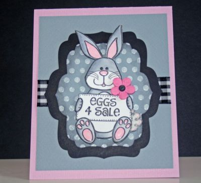 Eggs 4 Sale!
One of the cutest bunny stamps I've ever seen...love this critter!
