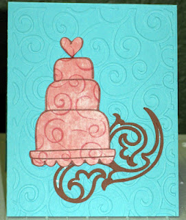 Wedding card
This was made for a friend's wedding shower.  
