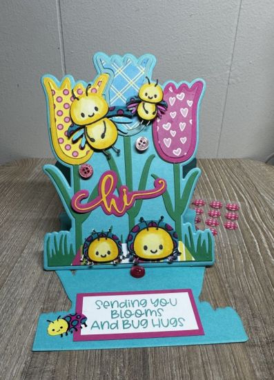 Keywords: Lovable Ladybugs , Tulip Fold it, Flowers w/Sign Background Dies