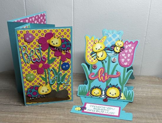 Keywords: Lovable Ladybugs , Tulip Fold it, Flowers w/Sign Background Dies