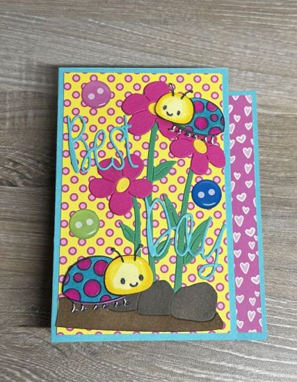 Keywords: Lovable Ladybugs , Tulip Fold it, Flowers w/Sign Background Dies