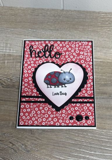 Keywords: Ladybugs, Love fold it , heart swirls, shaker, Valentines Day
