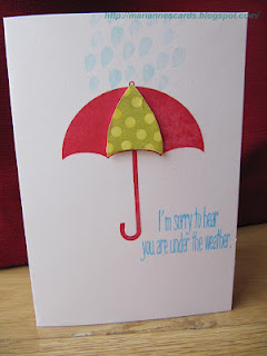 Get Well for my Brother
Made this card for my brother who's in hospital for the 3rd time in 2 weeks following a rupture of his achille's tendon - ouch. My 3-nearly-4 year-old decided to 'help' me decorate and coloured all but the inside page where I told him I was going to write a message - luckily I got a 'clean' pic first! 
