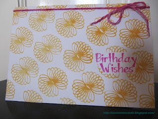 Orange 'n' Pink Happy Birthday
I used one of the box toppers to create this pattern. I love how it turned out :) 

