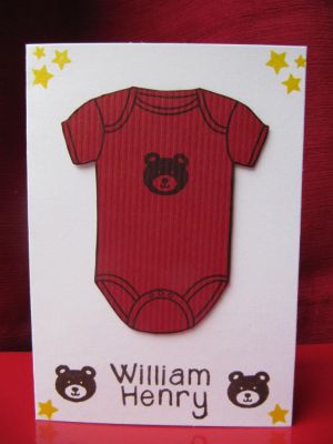 Baby Bear
The baby's name is William Henry Bear, so this onesie4baby set is perfect :) 
