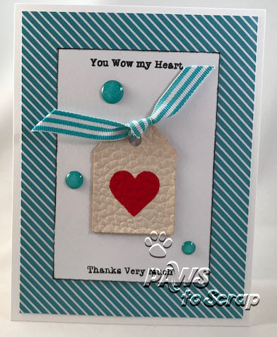 All Supplies from The Stamps of Life December 2017 Card Kit
