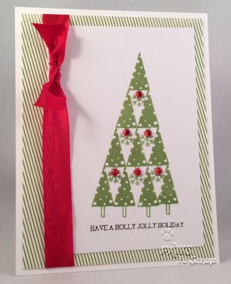 Holly Jolly Holiday
All supplies from The Stamps of Life (September Card Kit used along with The Stamps of Life ink)
